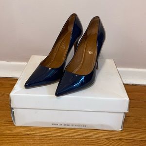 ✨Host Pick✨ L’Intervalle Teeva Navy Blue Patent Leather High Heels